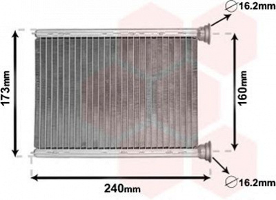 VAN WEZEL 43006569 -  Теплообменник, отопление салона